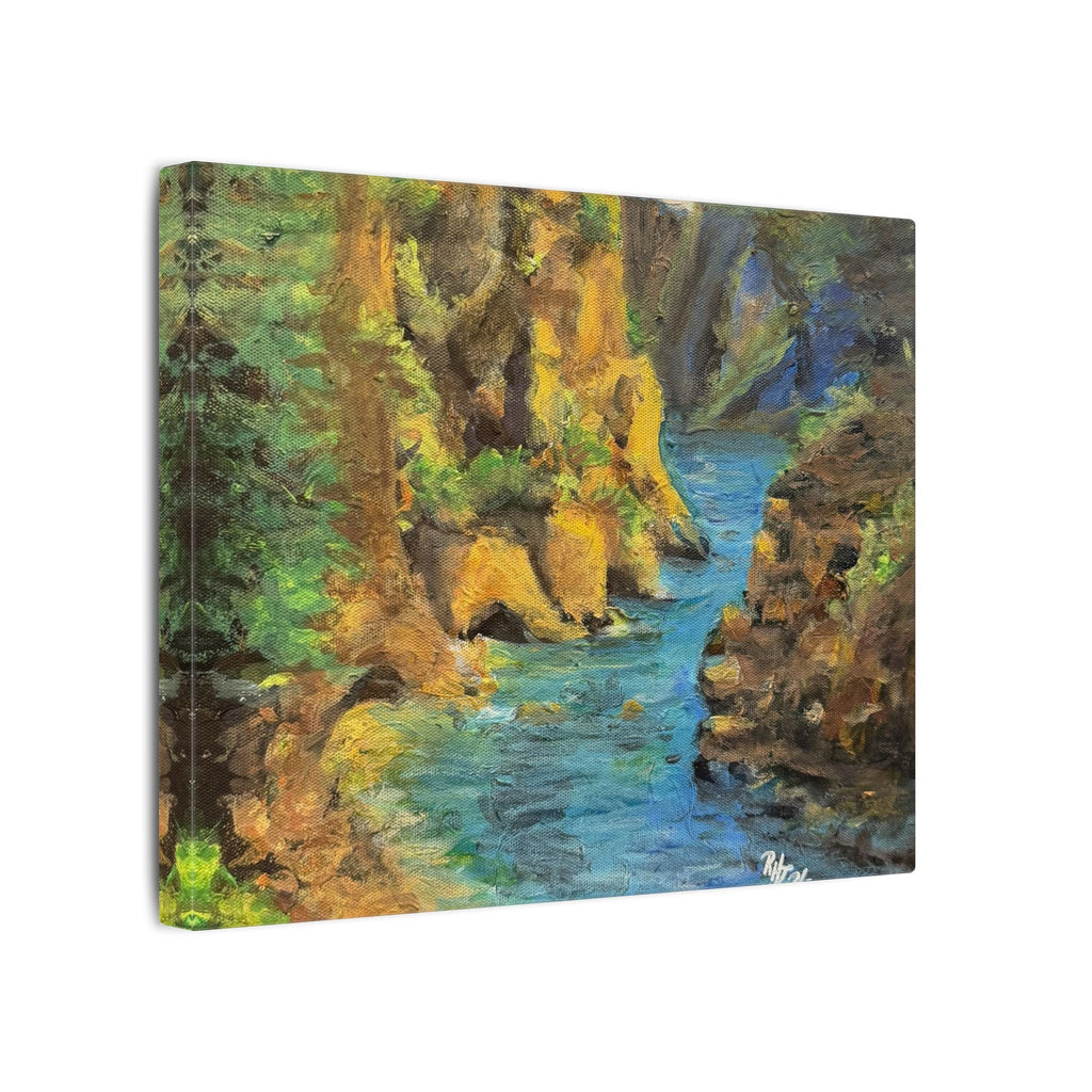 Covert Canyon Landscape Canvas Print of Original— Matte Stretched Wall Art