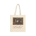 Stained Glass Heart Tote Bag — Canvas Tote of Original Artwork, Great Grandma's Sewing Machine