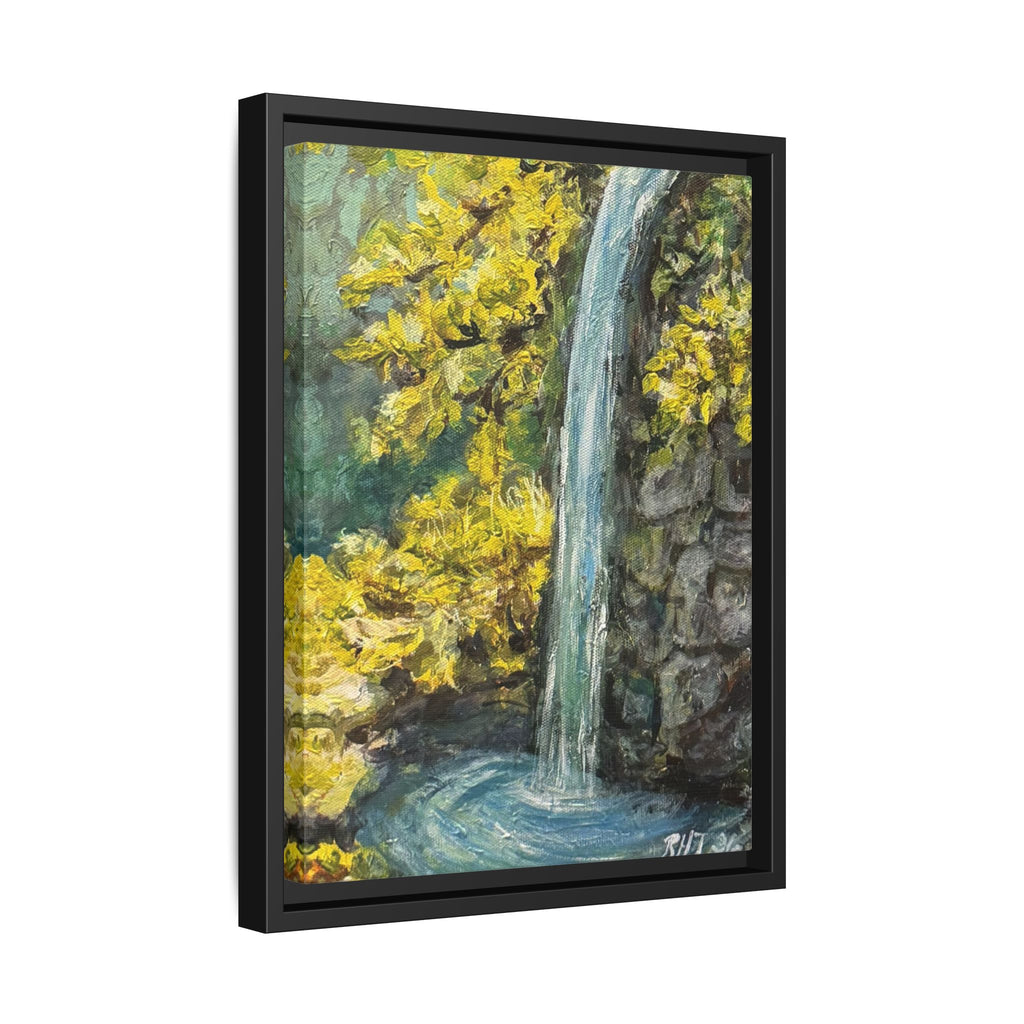 Framed Matte Canvas Hope Springs Print of Original – Vertical Nature Wall Art (Multi-Color)