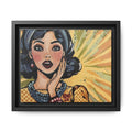 Pop Art Surprise Framed Canvas Print of Original "OMG"