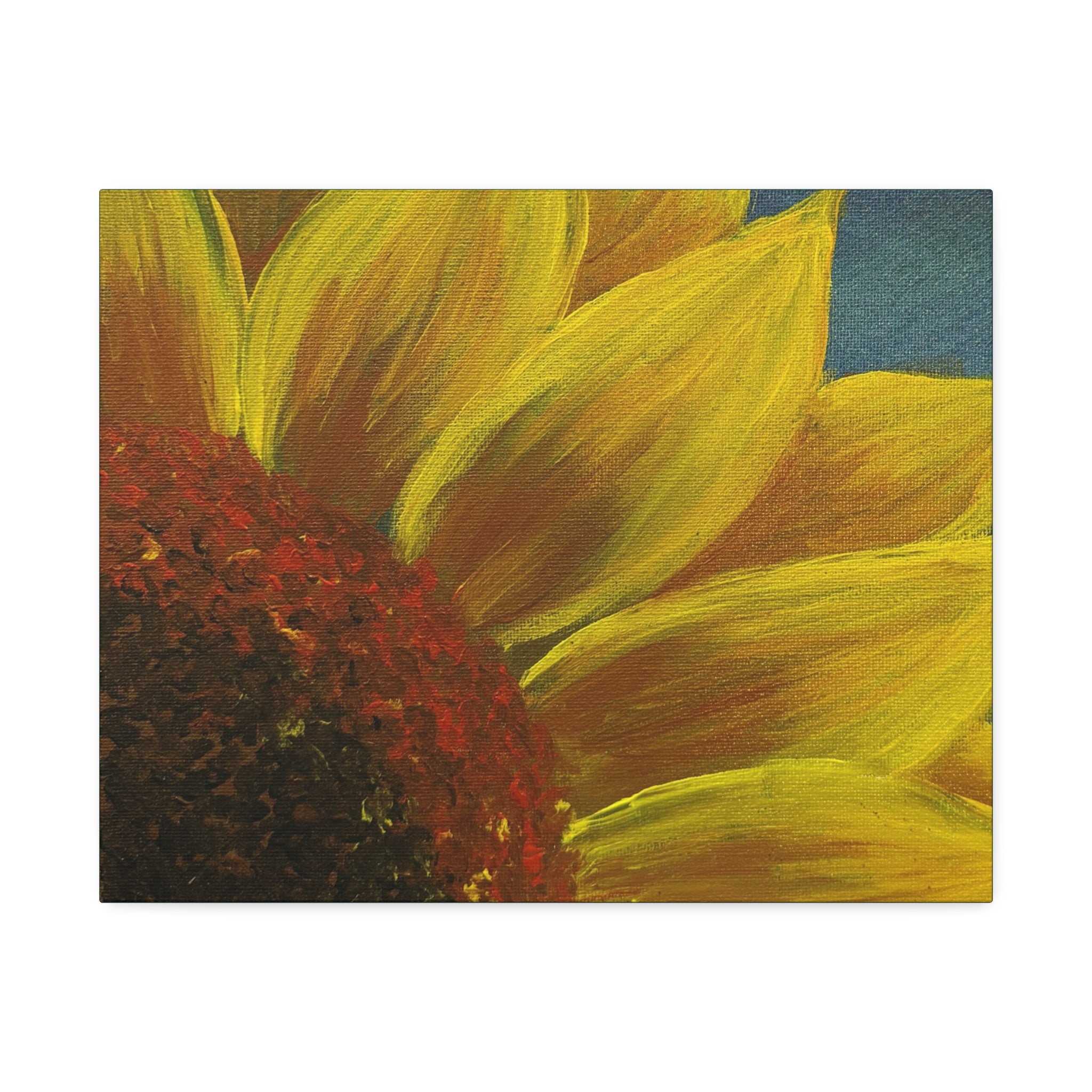Bee's Eye View – Stretched 1.5" Yellow Floral Sunflower Print
