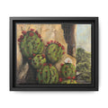 Matte Canvas Print of Original Desert Bloom, Framed (Multi-color)