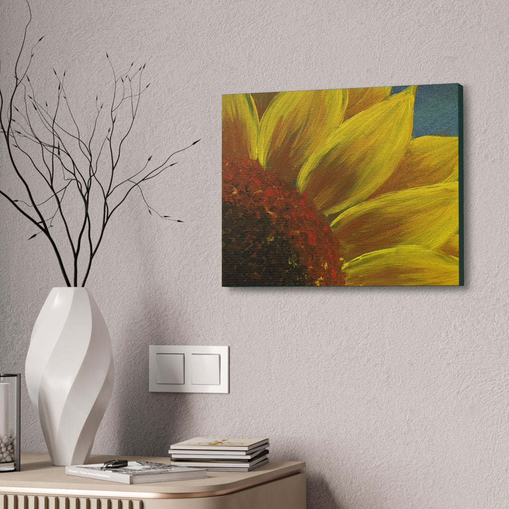Bee's Eye View – Stretched 1.5" Yellow Floral Sunflower Print