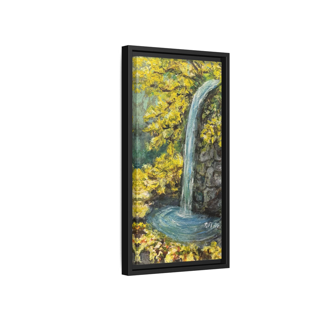 Framed Matte Canvas Hope Springs Print of Original – Vertical Nature Wall Art (Multi-Color)