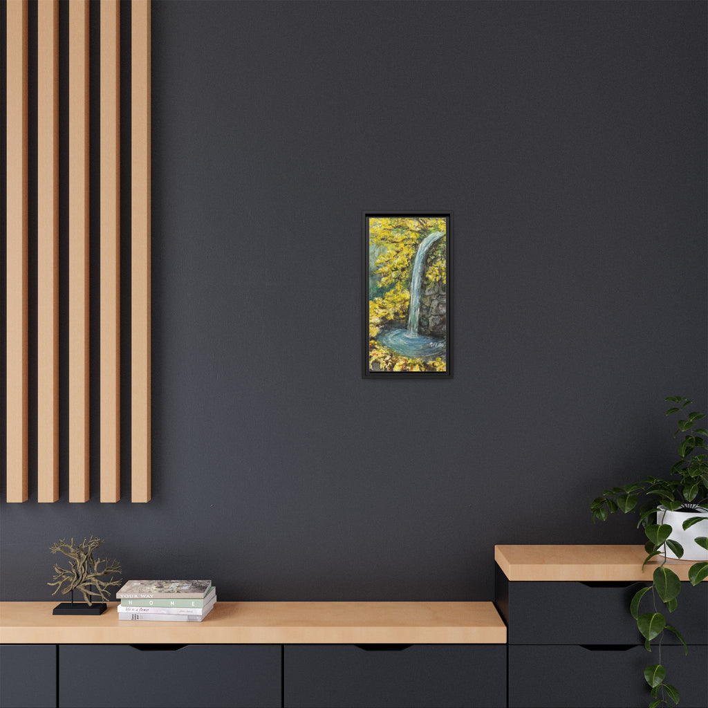 Framed Matte Canvas Hope Springs Print of Original – Vertical Nature Wall Art (Multi-Color)