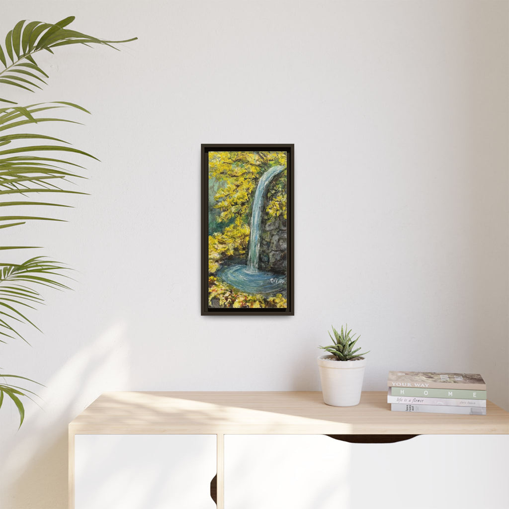Framed Matte Canvas Hope Springs Print of Original – Vertical Nature Wall Art (Multi-Color)