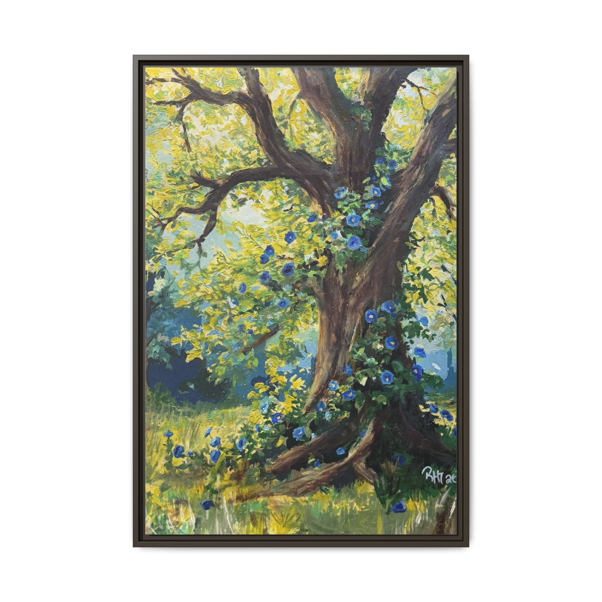 Framed Matte Canvas Print — Climbing Tree - Print of Original