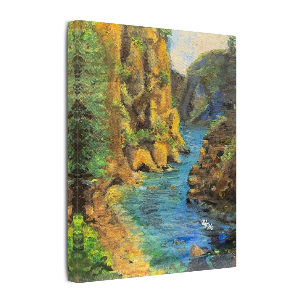 Covert Canyon Landscape Canvas Print of Original— Matte Stretched Wall Art