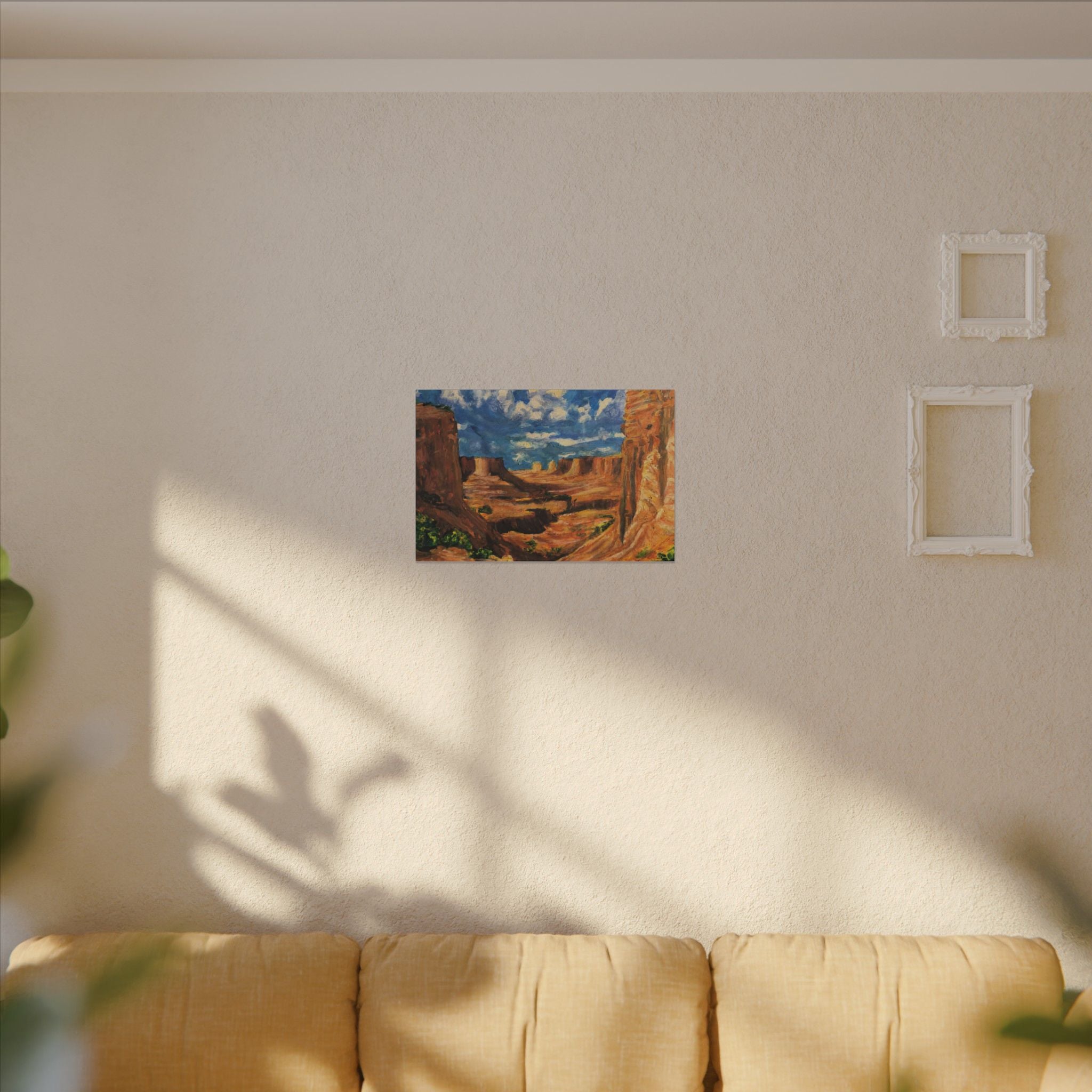 Desert Canyon View Landscape Canvas Print of Original