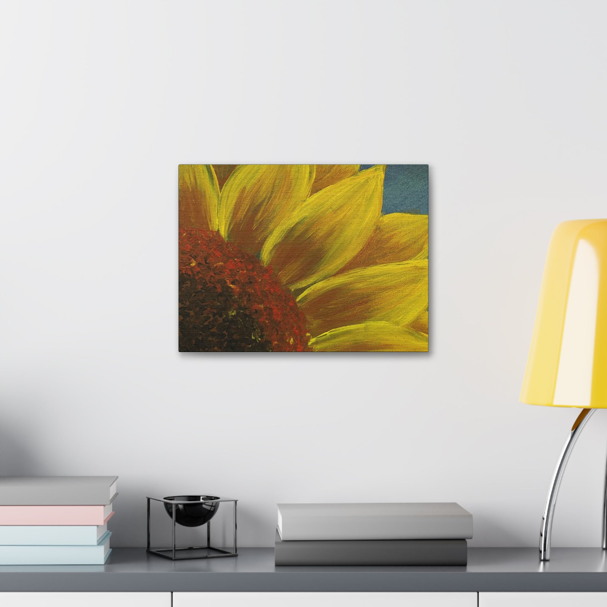 Bee's Eye View – Stretched 1.5" Yellow Floral Sunflower Print