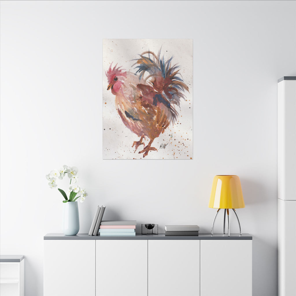 Watercolor Canvas Print of Original Henrietta— Matte Stretched Wall Art