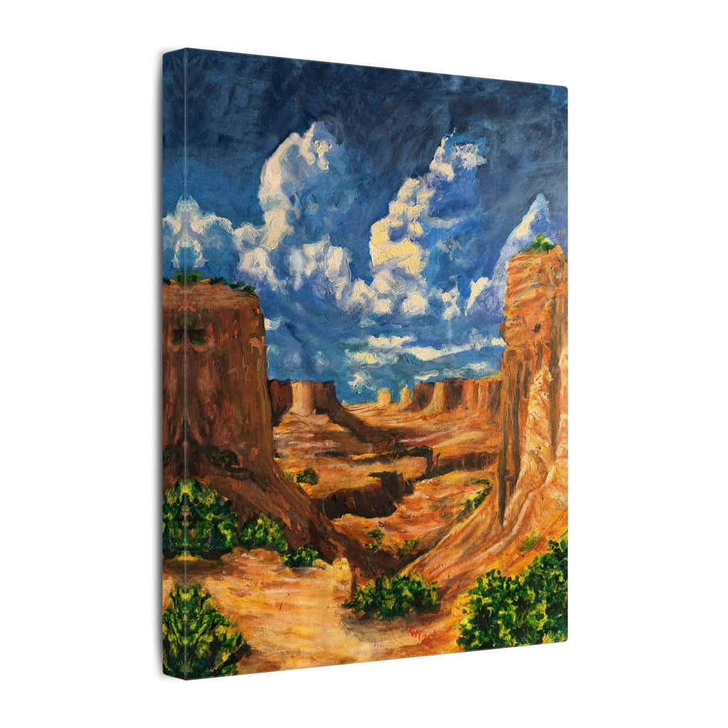 Desert Canyon View Landscape Canvas Print of Original