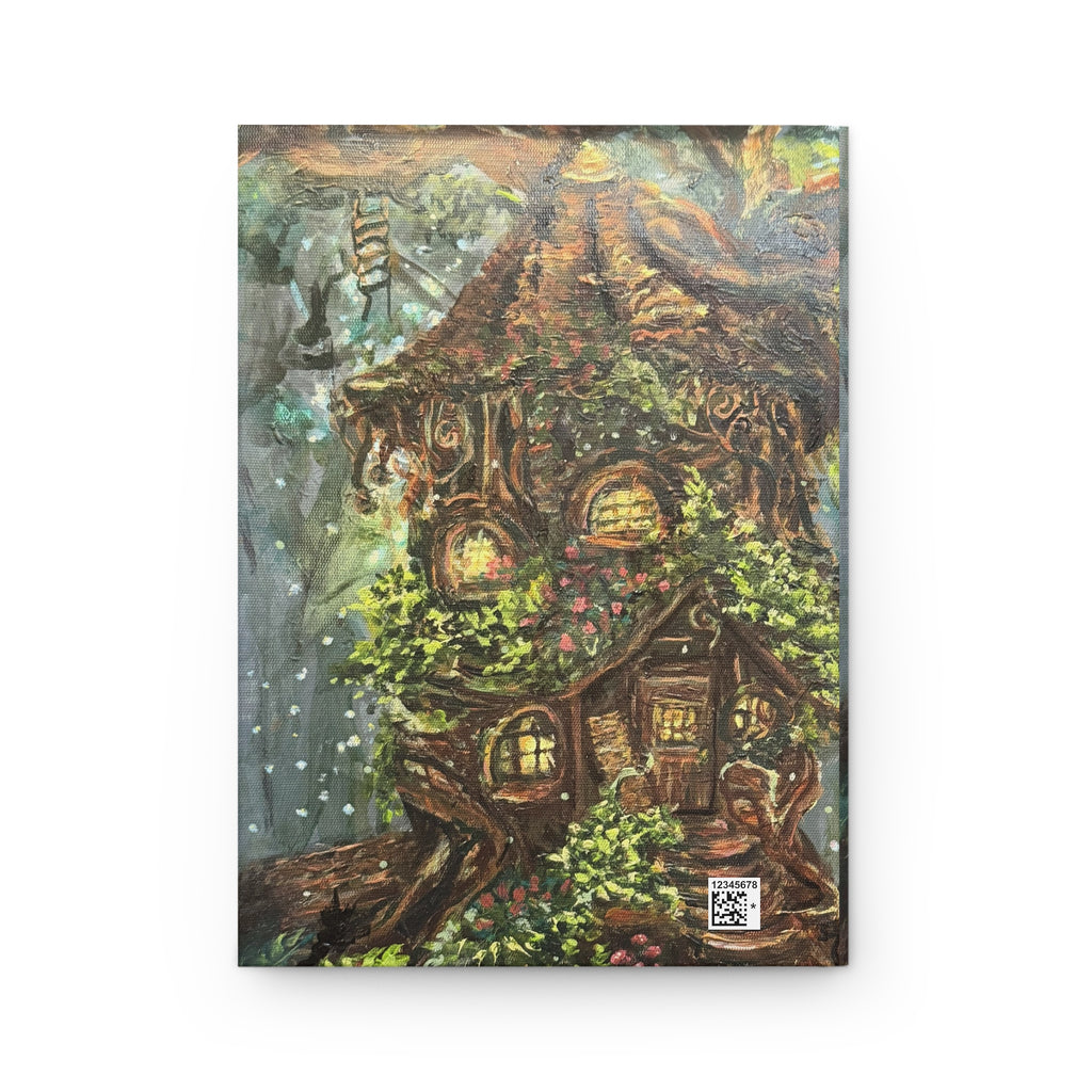 Enchanted Treehouse Hardcover Journal — Fairy Tale Nature Notebook