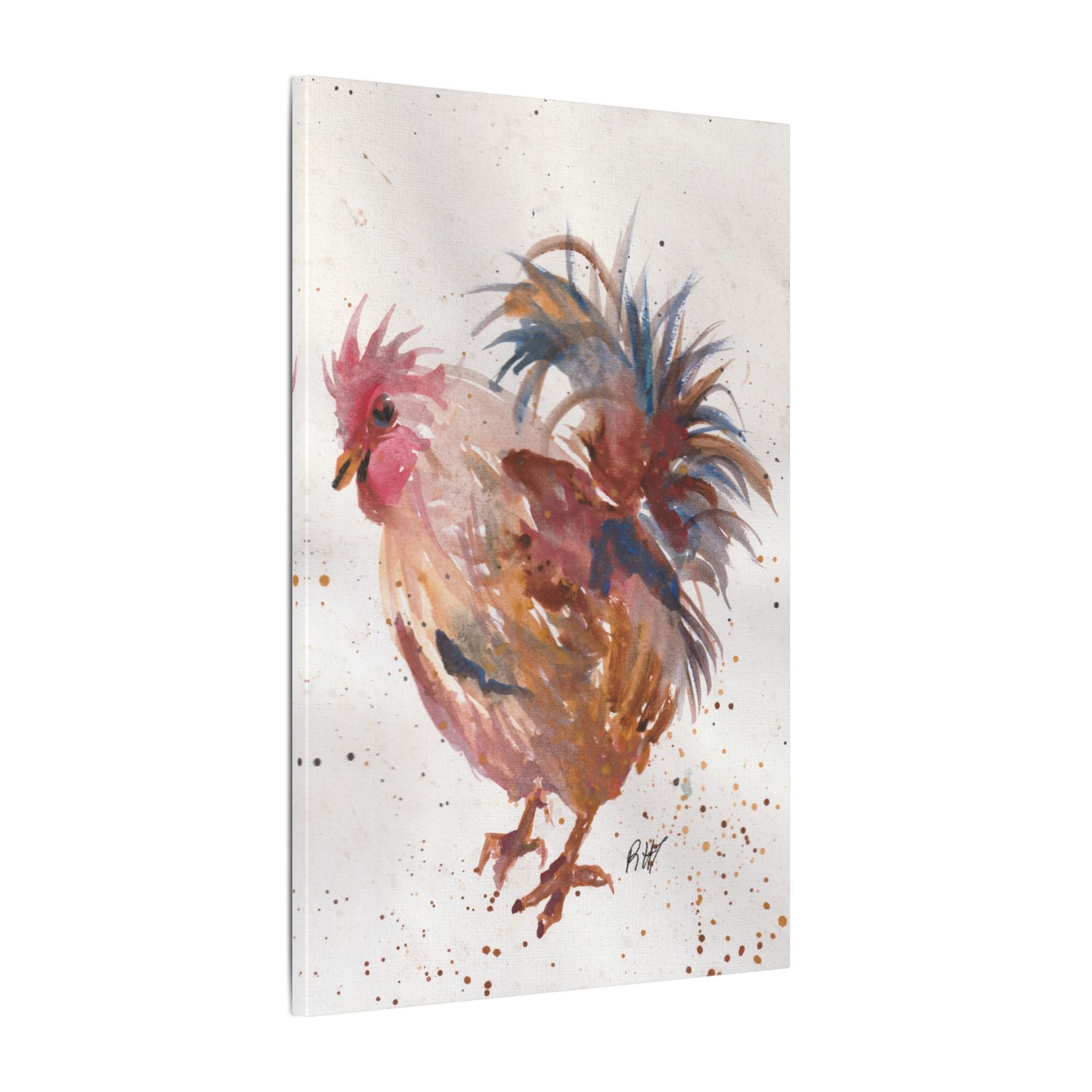 Watercolor Canvas Print of Original Henrietta— Matte Stretched Wall Art