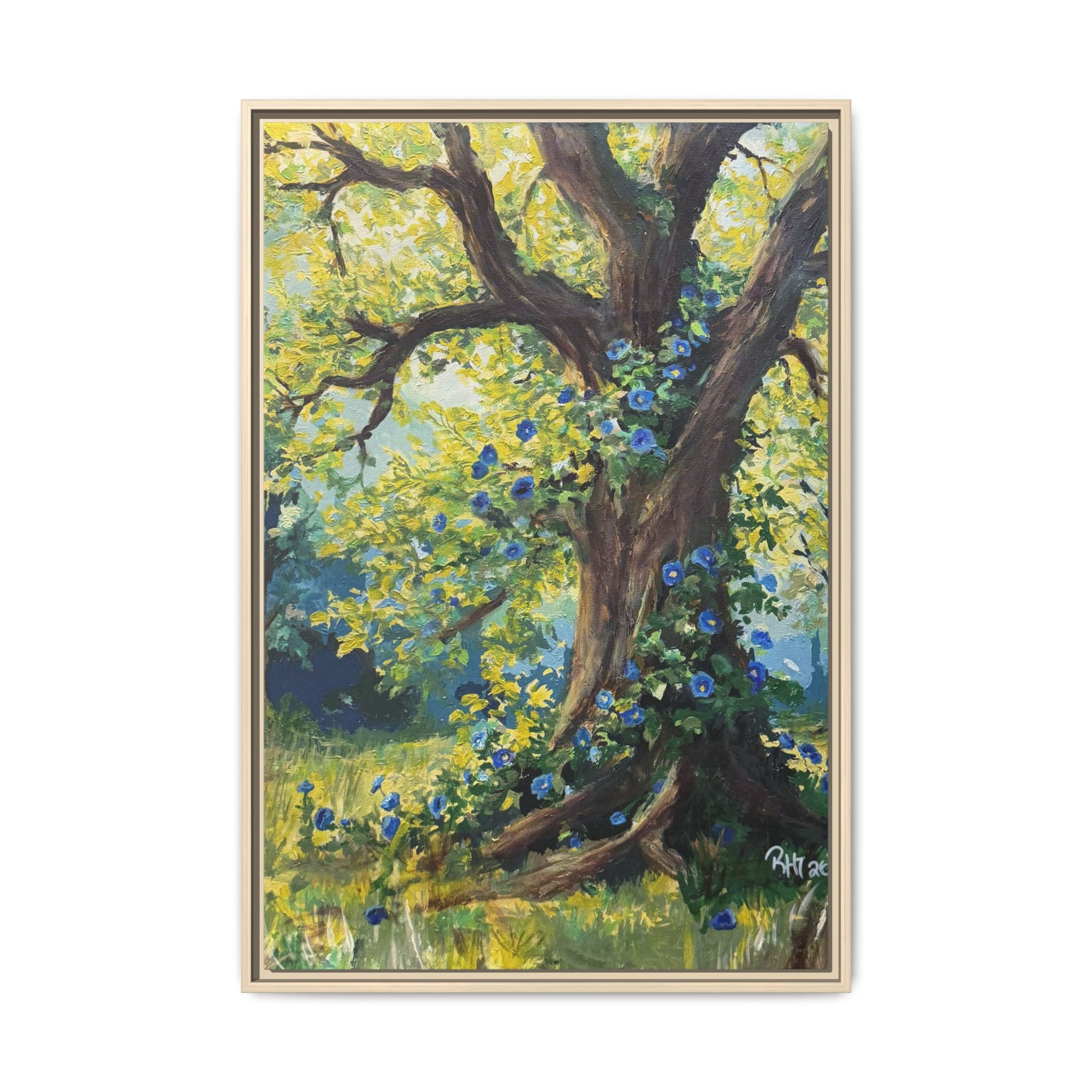 Framed Matte Canvas Print — Climbing Tree - Print of Original