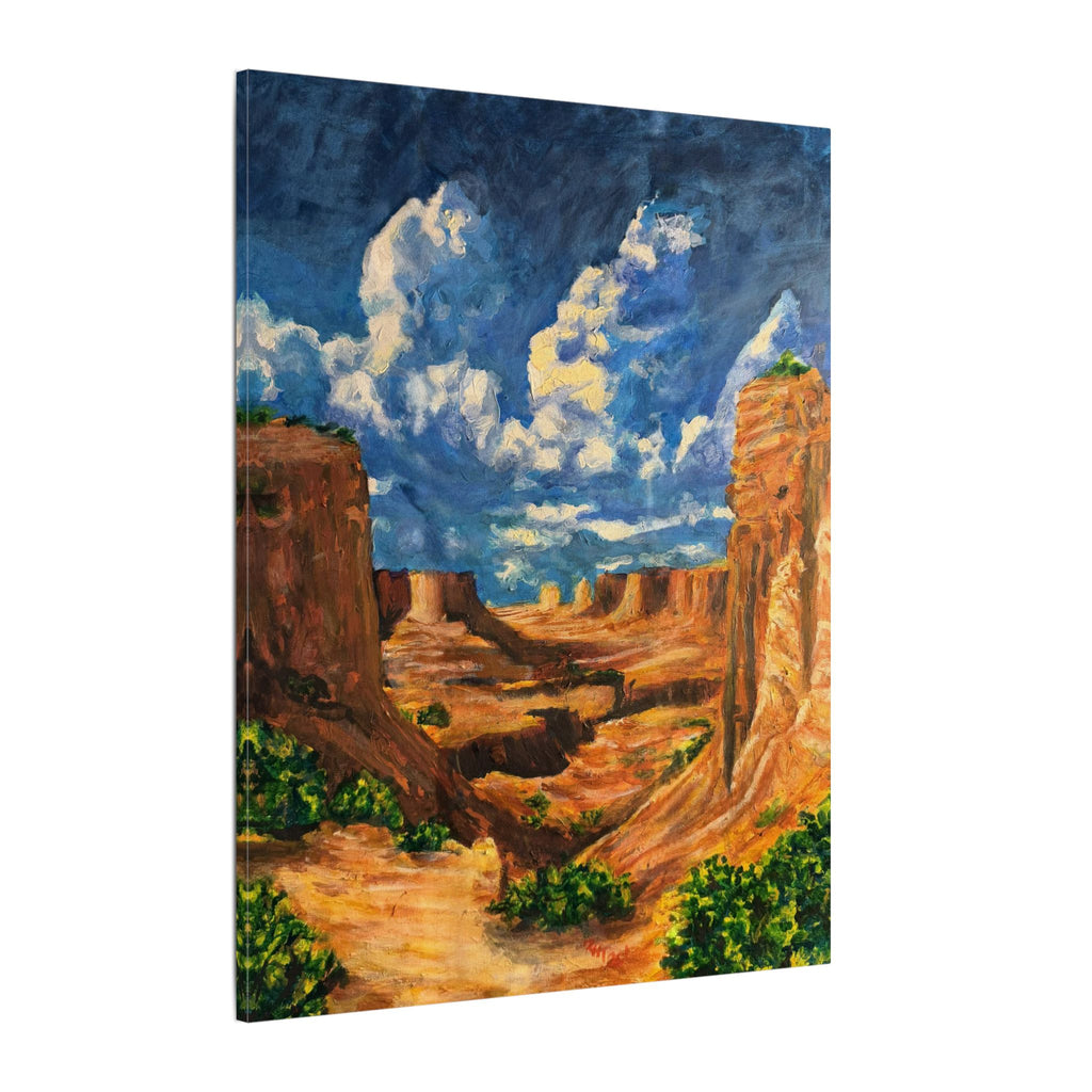 Desert Canyon View Landscape Canvas Print of Original