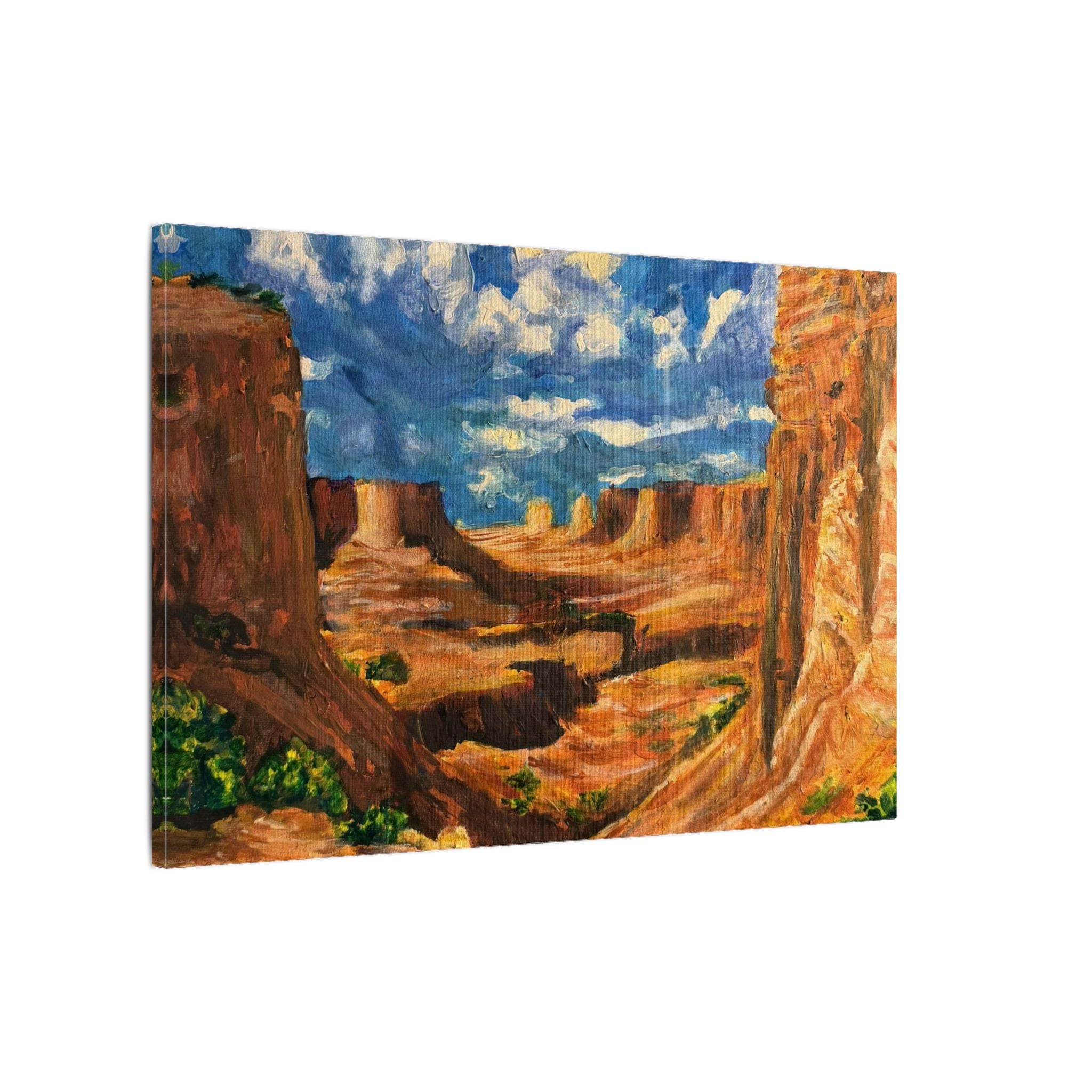 Desert Canyon View Landscape Canvas Print of Original