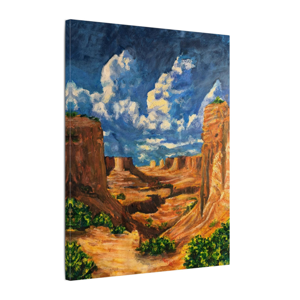 Desert Canyon View Landscape Canvas Print of Original