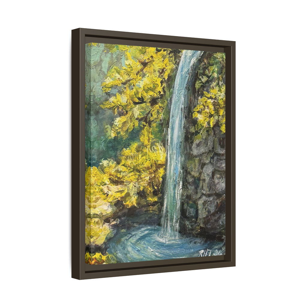 Framed Matte Canvas Hope Springs Print of Original – Vertical Nature Wall Art (Multi-Color)