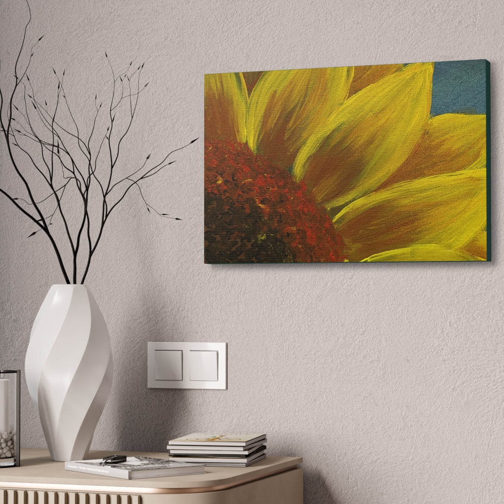 Bee's Eye View – Stretched 1.5" Yellow Floral Sunflower Print