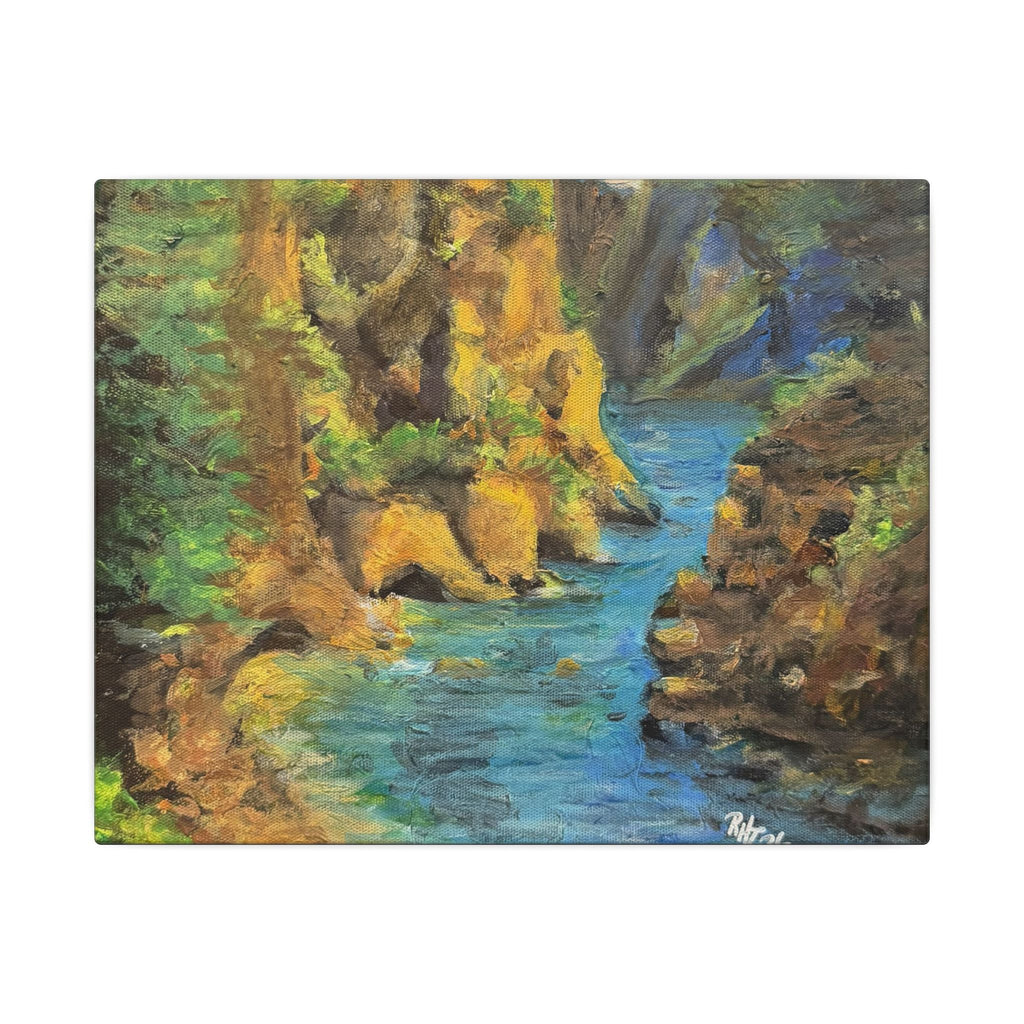 Covert Canyon Landscape Canvas Print of Original— Matte Stretched Wall Art