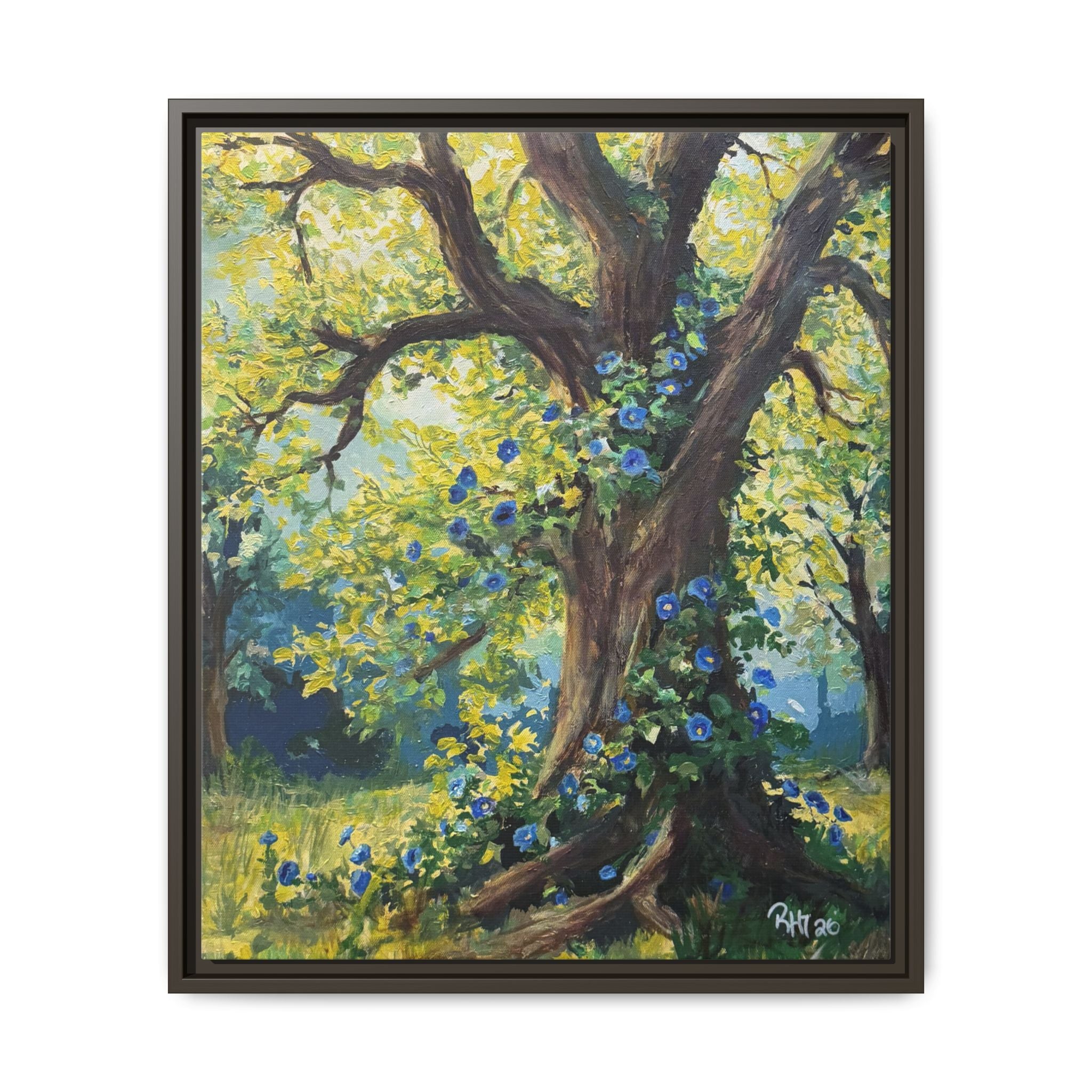 Framed Matte Canvas Print — Climbing Tree - Print of Original