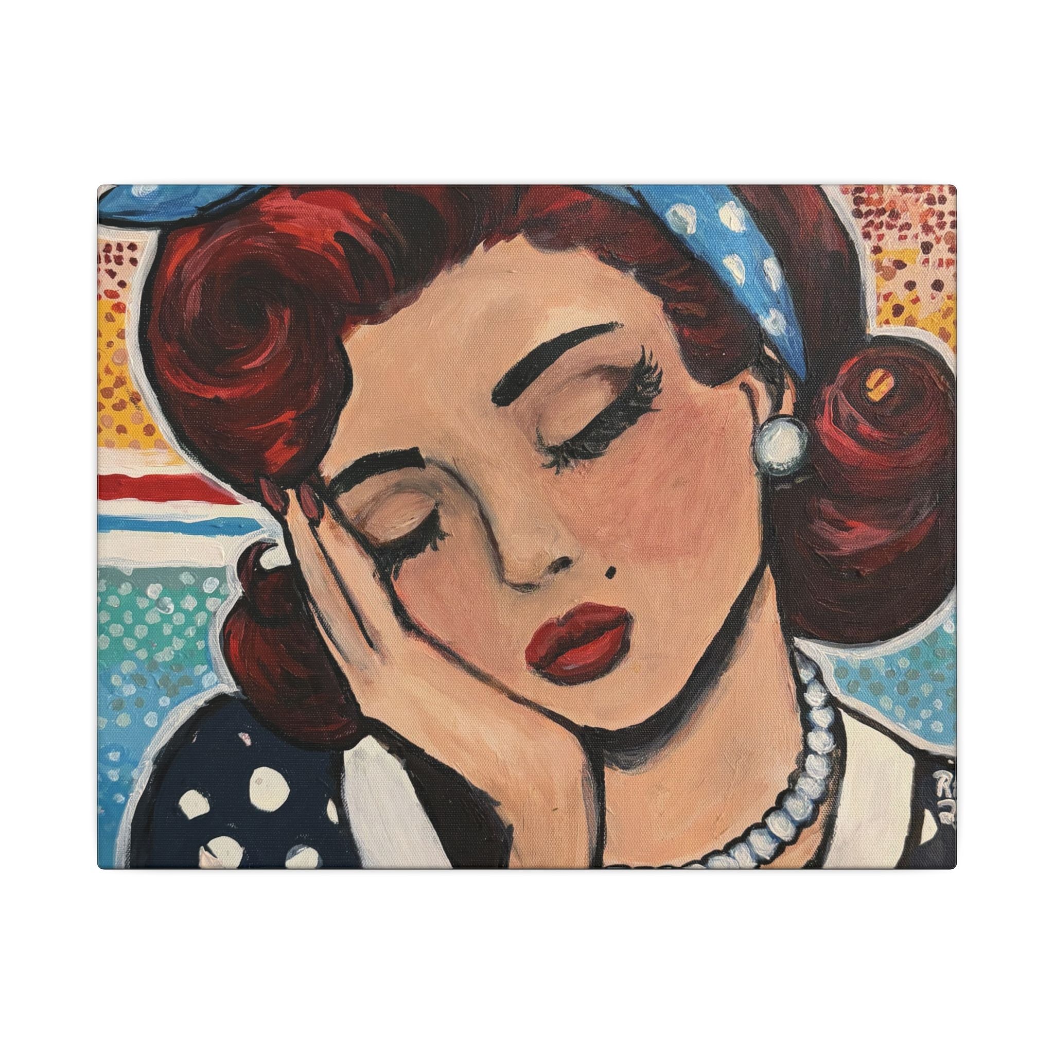 Retro Print of Original "Oh My" Pop Art Canvas