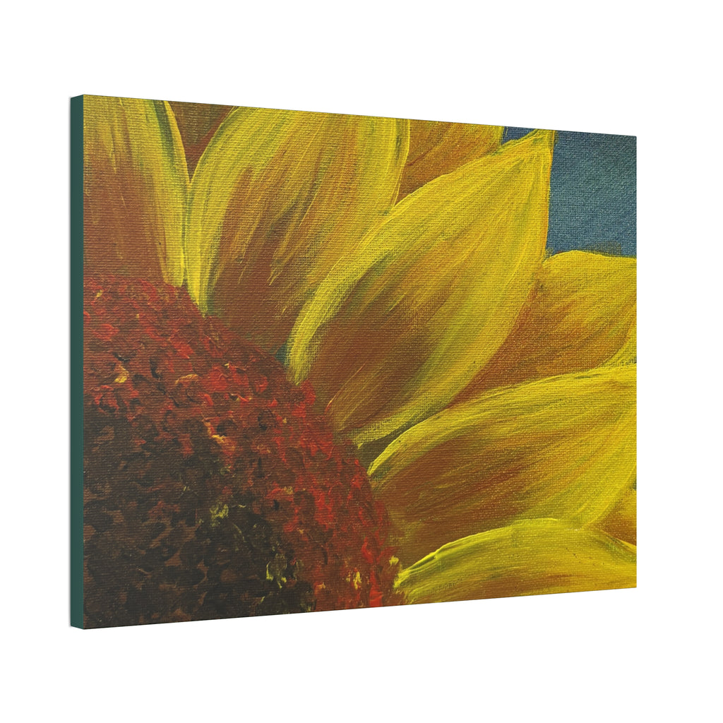 Bee's Eye View – Stretched 1.5" Yellow Floral Sunflower Print