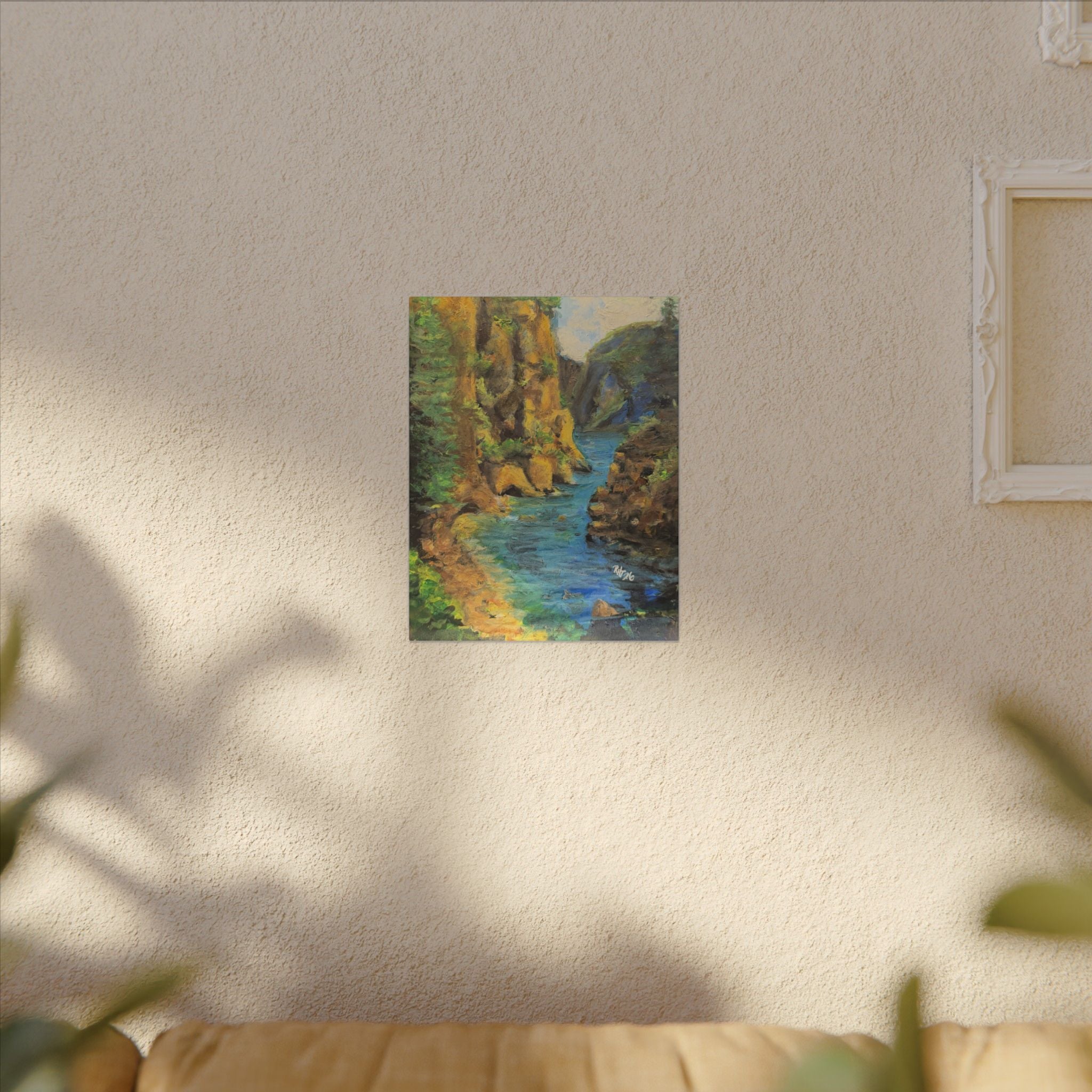 Covert Canyon Landscape Canvas Print of Original— Matte Stretched Wall Art