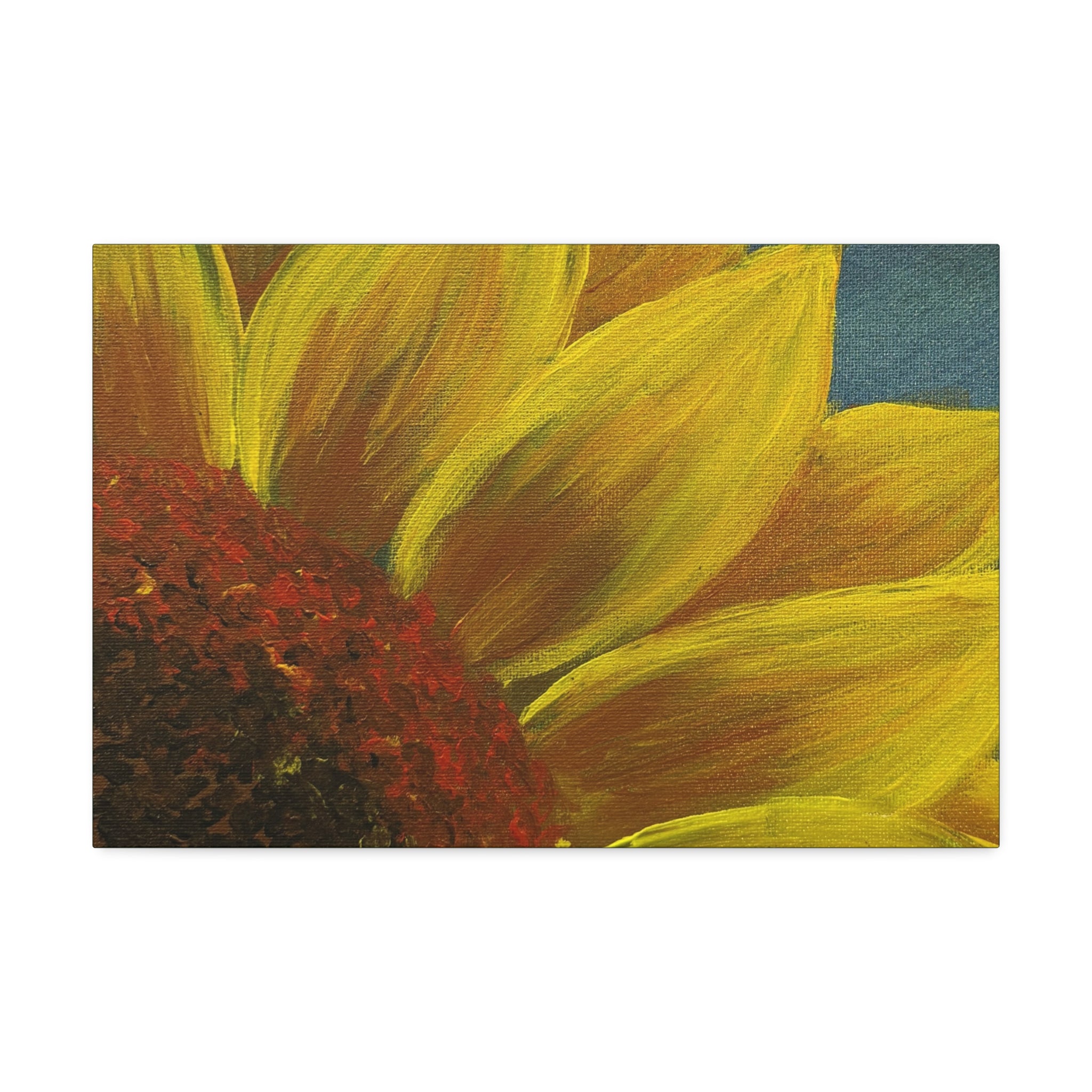 Bee's Eye View – Stretched 1.5" Yellow Floral Sunflower Print