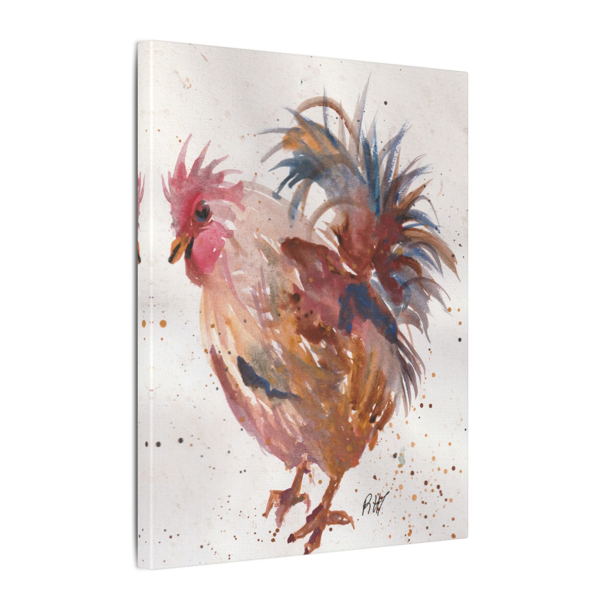 Watercolor Canvas Print of Original Henrietta— Matte Stretched Wall Art