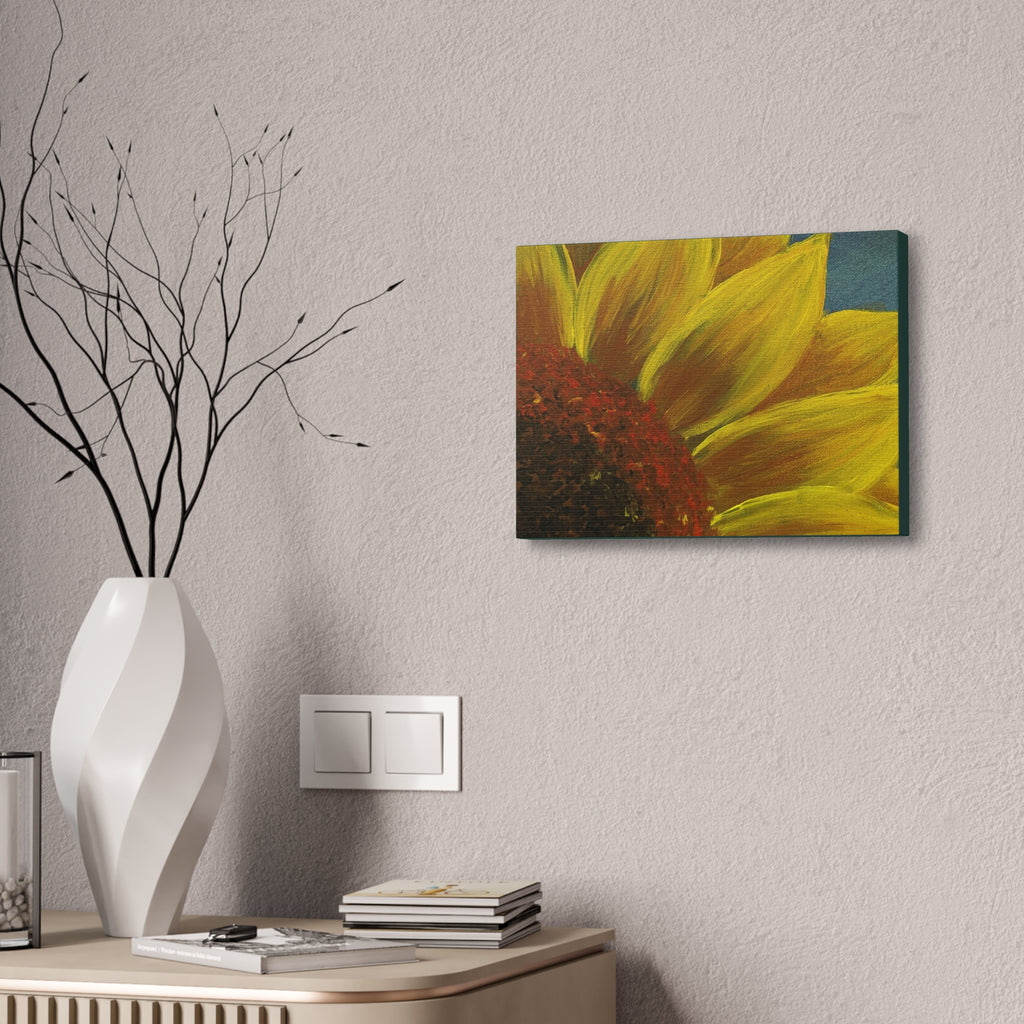 Bee's Eye View – Stretched 1.5" Yellow Floral Sunflower Print