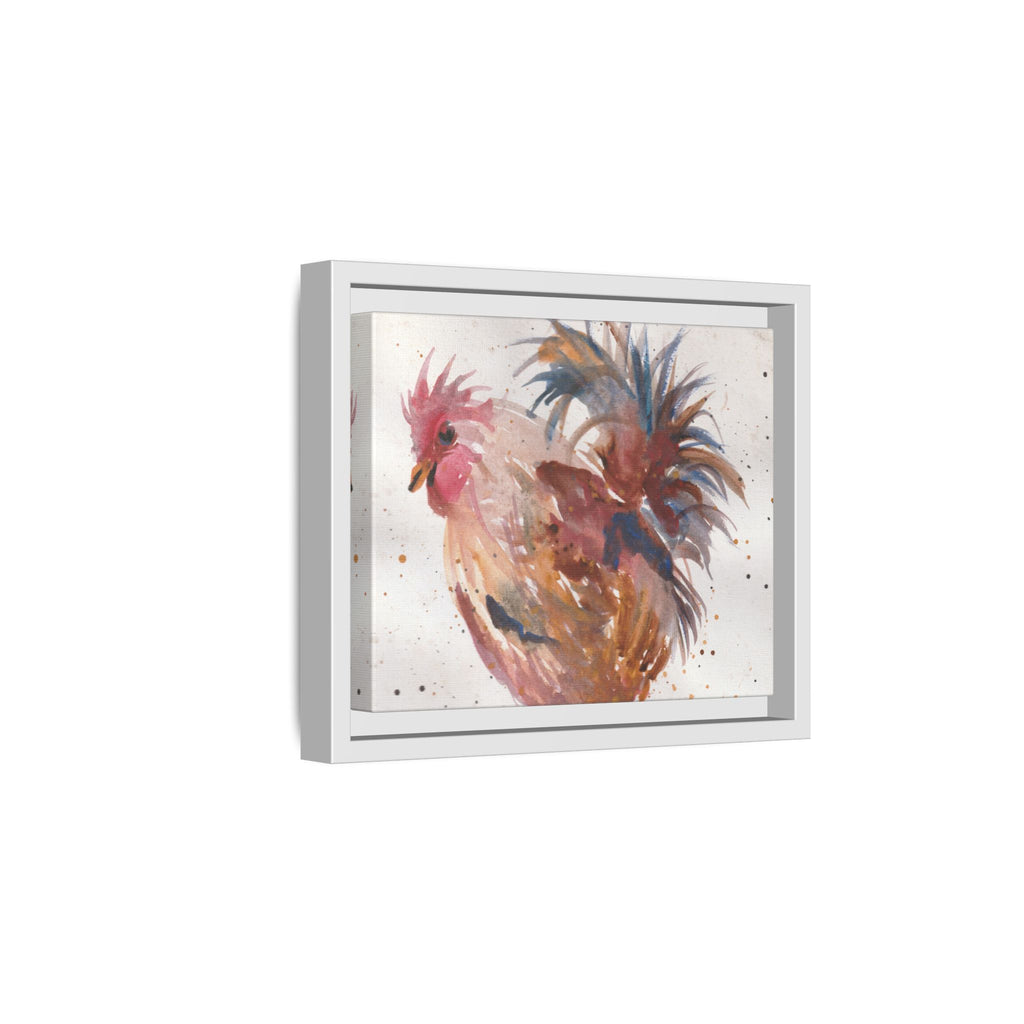 Watercolor Matte Canvas Print of Original Henrietta — Framed Farmhouse Wall Art
