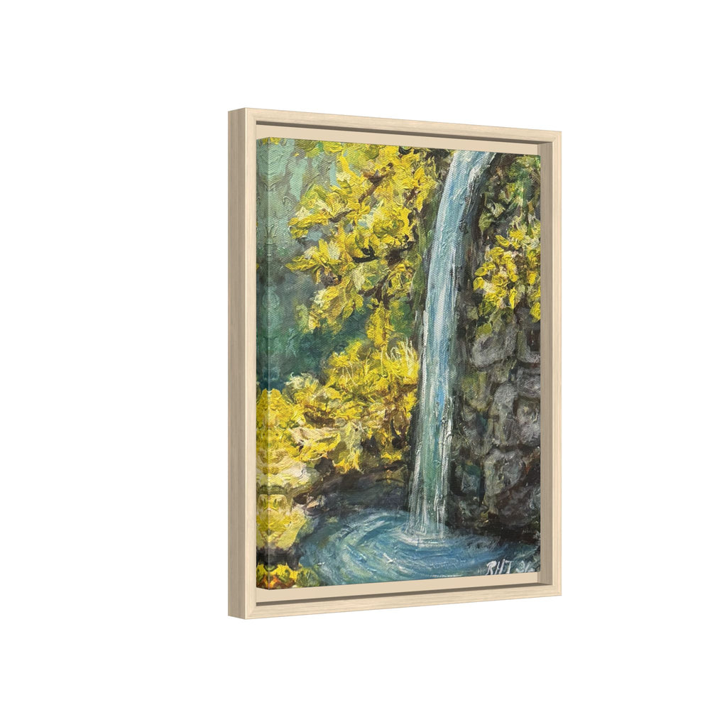 Framed Matte Canvas Hope Springs Print of Original – Vertical Nature Wall Art (Multi-Color)