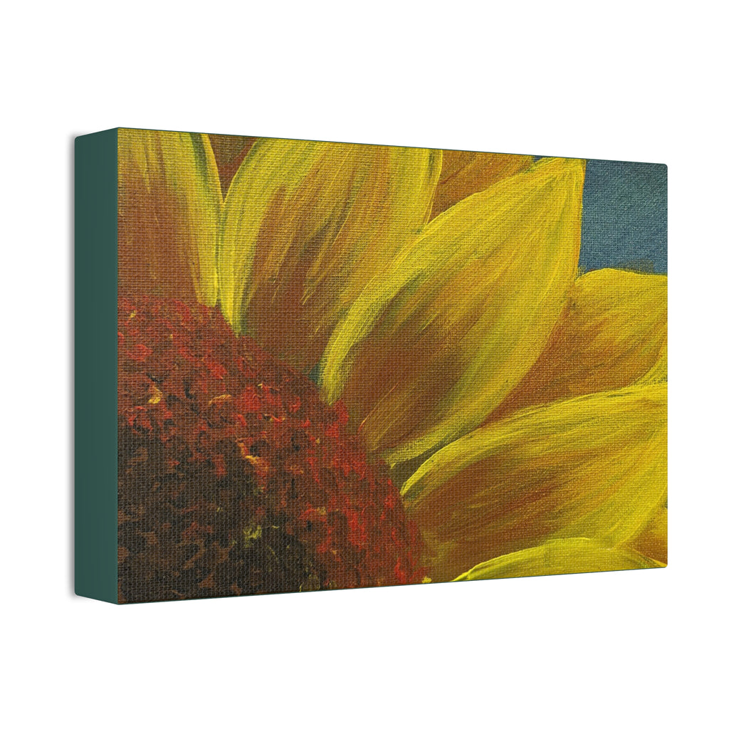 Bee's Eye View – Stretched 1.5" Yellow Floral Sunflower Print