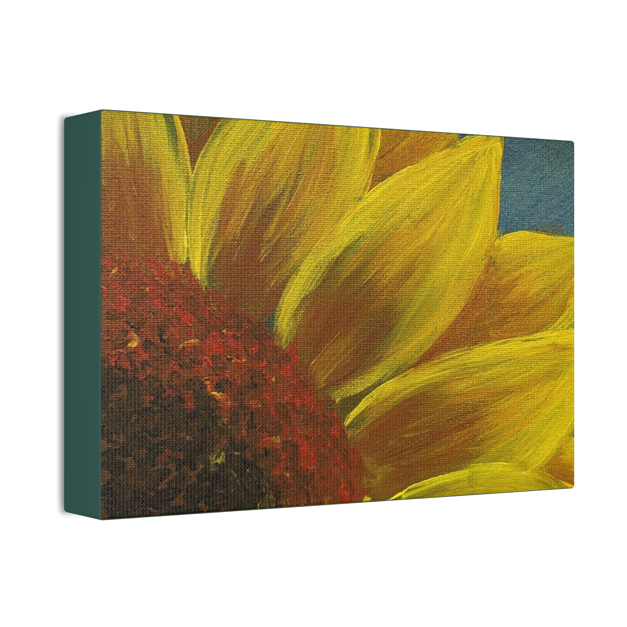 Bee's Eye View – Stretched 1.5" Yellow Floral Sunflower Print