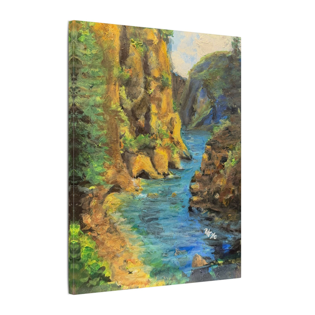 Covert Canyon Landscape Canvas Print of Original— Matte Stretched Wall Art