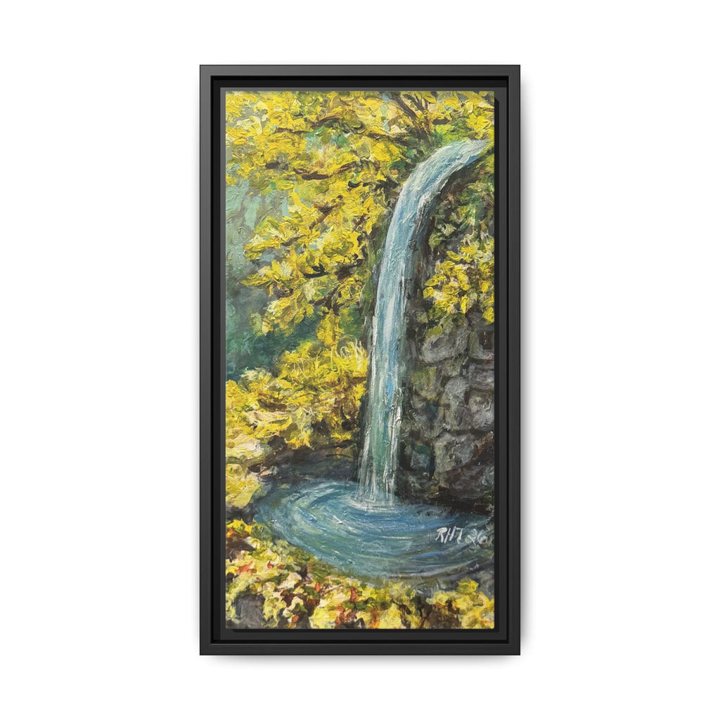 Framed Matte Canvas Hope Springs Print of Original – Vertical Nature Wall Art (Multi-Color)
