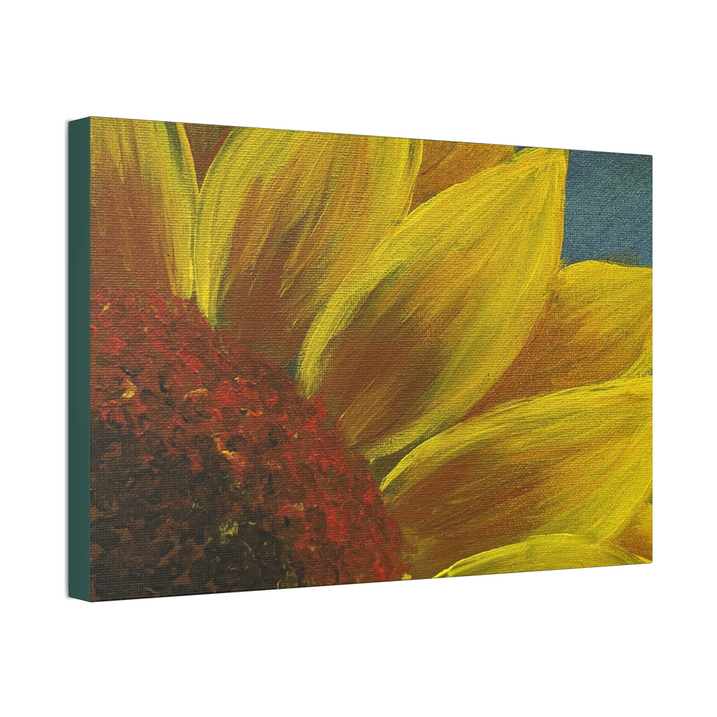 Bee's Eye View – Stretched 1.5" Yellow Floral Sunflower Print