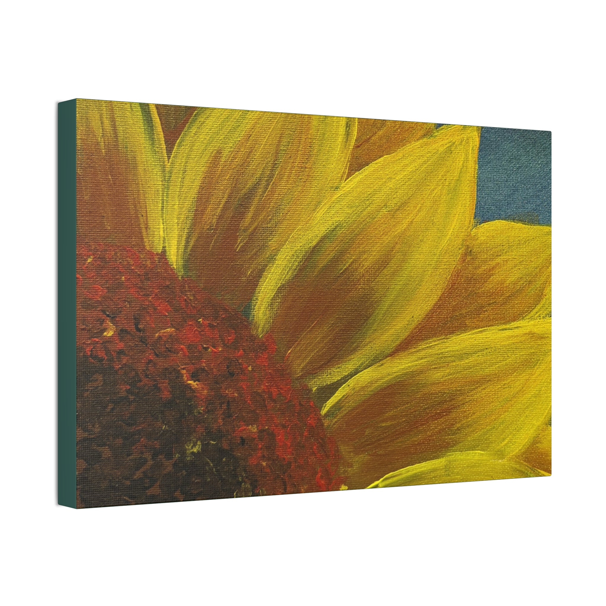 Bee's Eye View – Stretched 1.5" Yellow Floral Sunflower Print