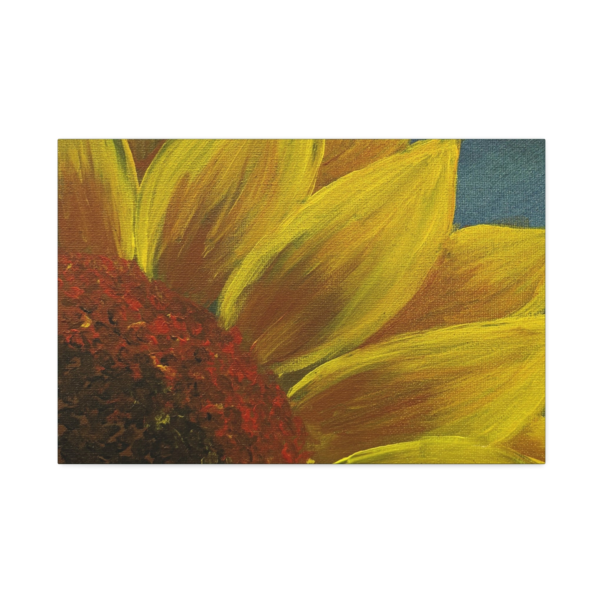 Bee's Eye View – Stretched 1.5" Yellow Floral Sunflower Print