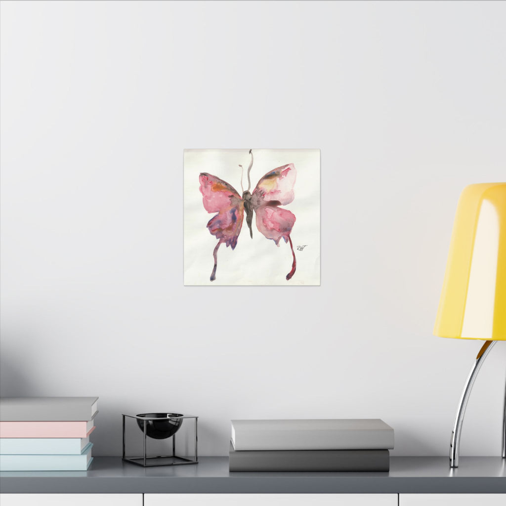 Watercolor Float Like a Butterfly Canvas Print of Original — Matte Stretched Wall Art