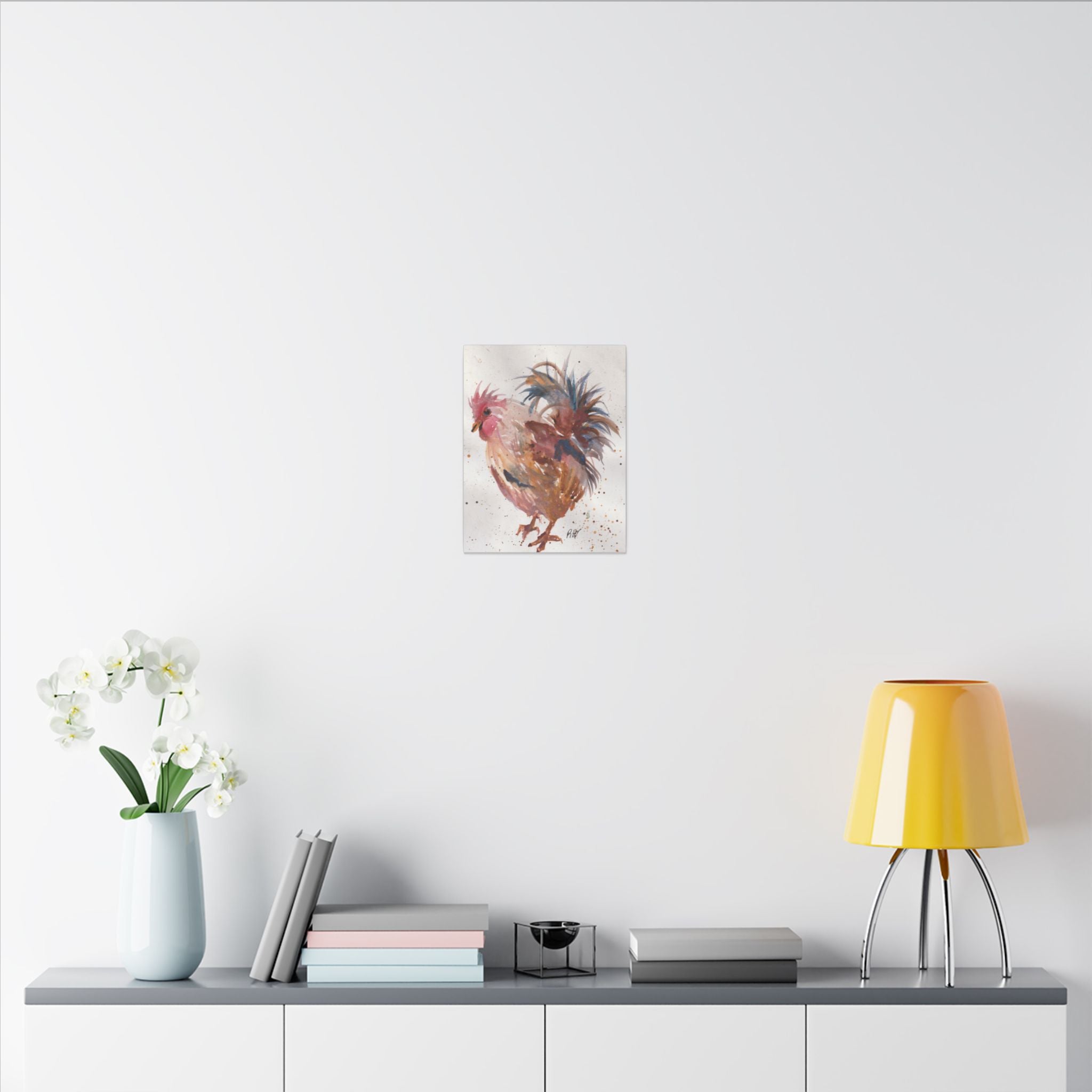 Watercolor Canvas Print of Original Henrietta— Matte Stretched Wall Art