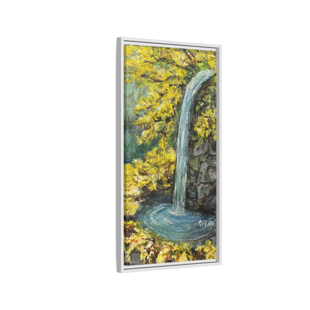 Framed Matte Canvas Hope Springs Print of Original – Vertical Nature Wall Art (Multi-Color)