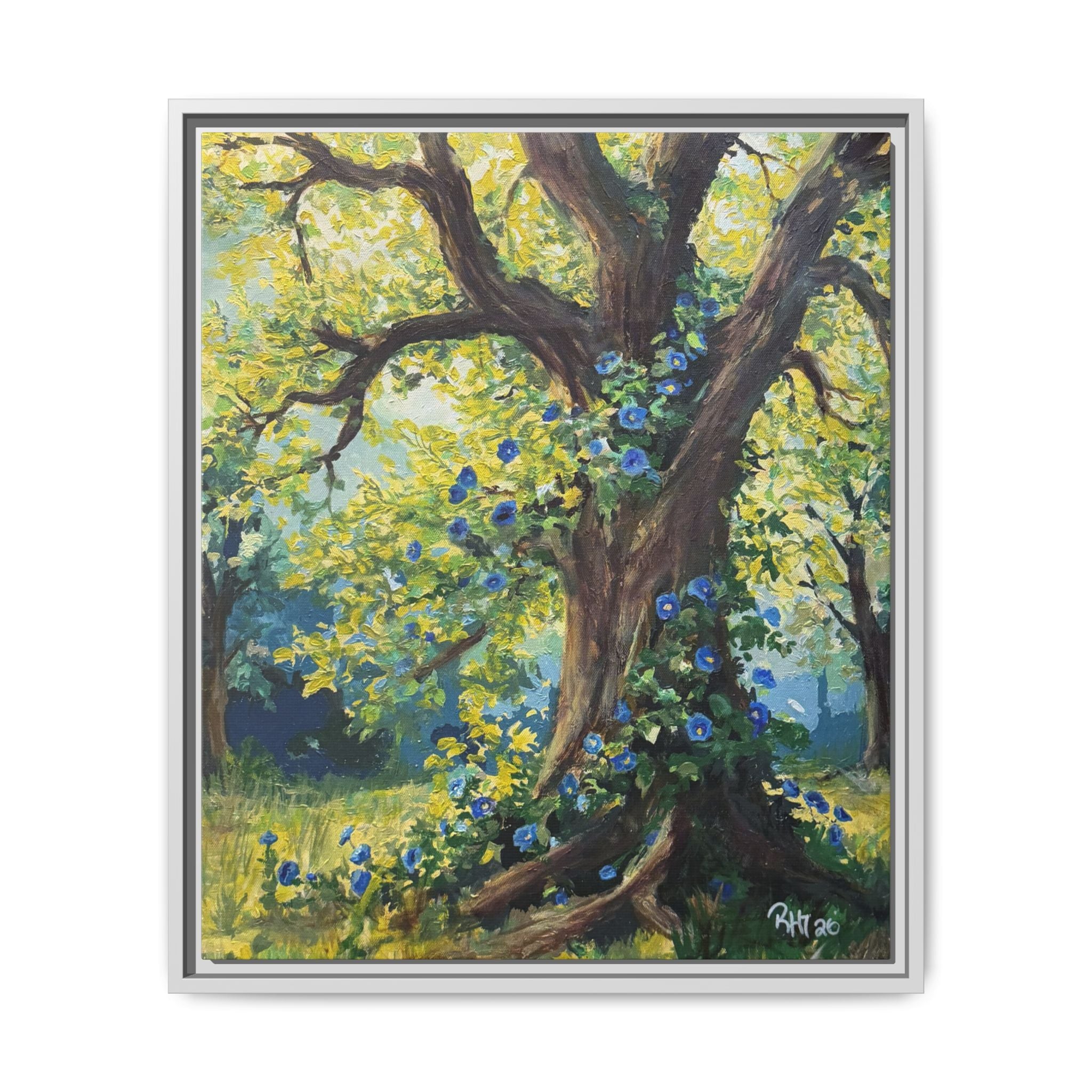 Framed Matte Canvas Print — Climbing Tree - Print of Original