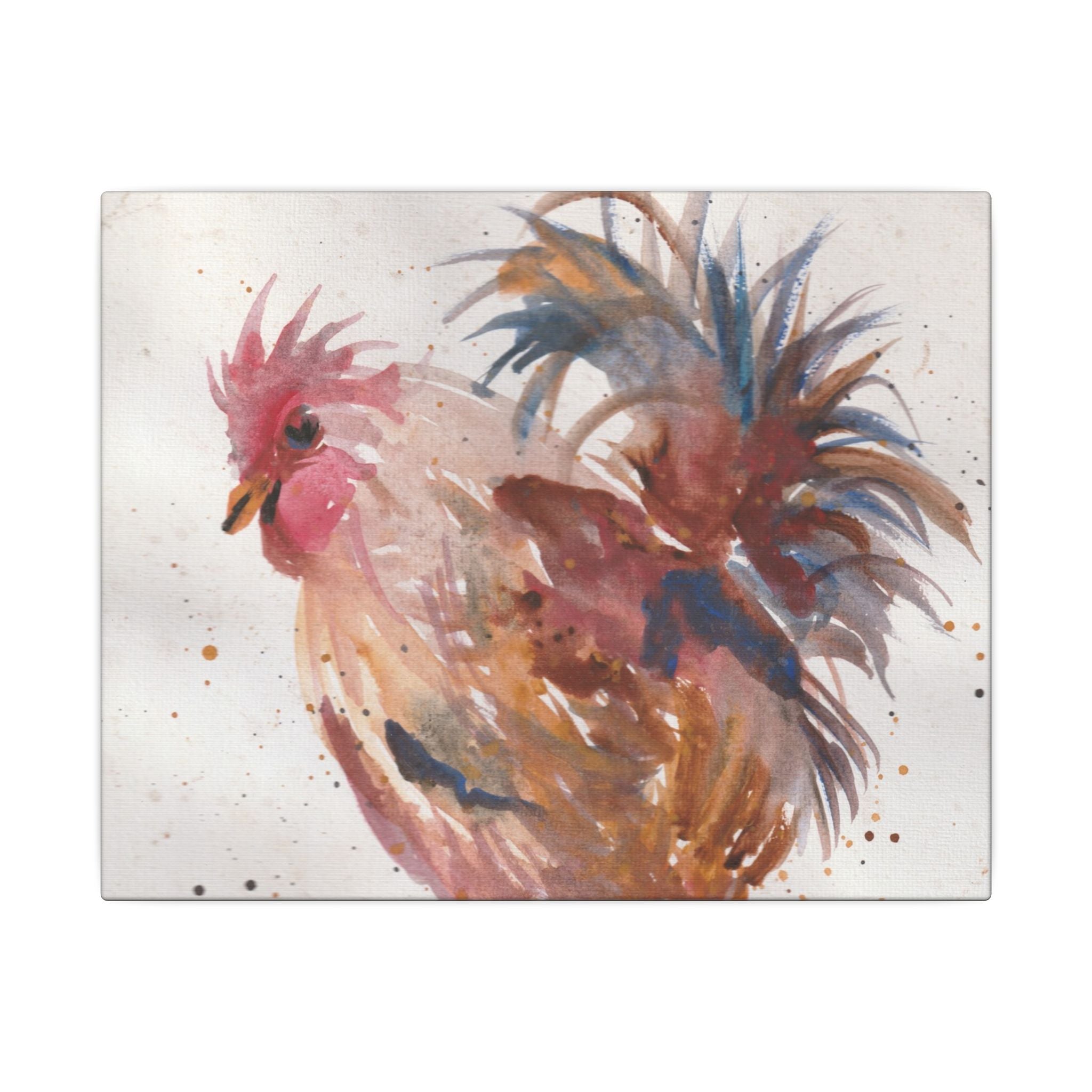 Watercolor Canvas Print of Original Henrietta— Matte Stretched Wall Art