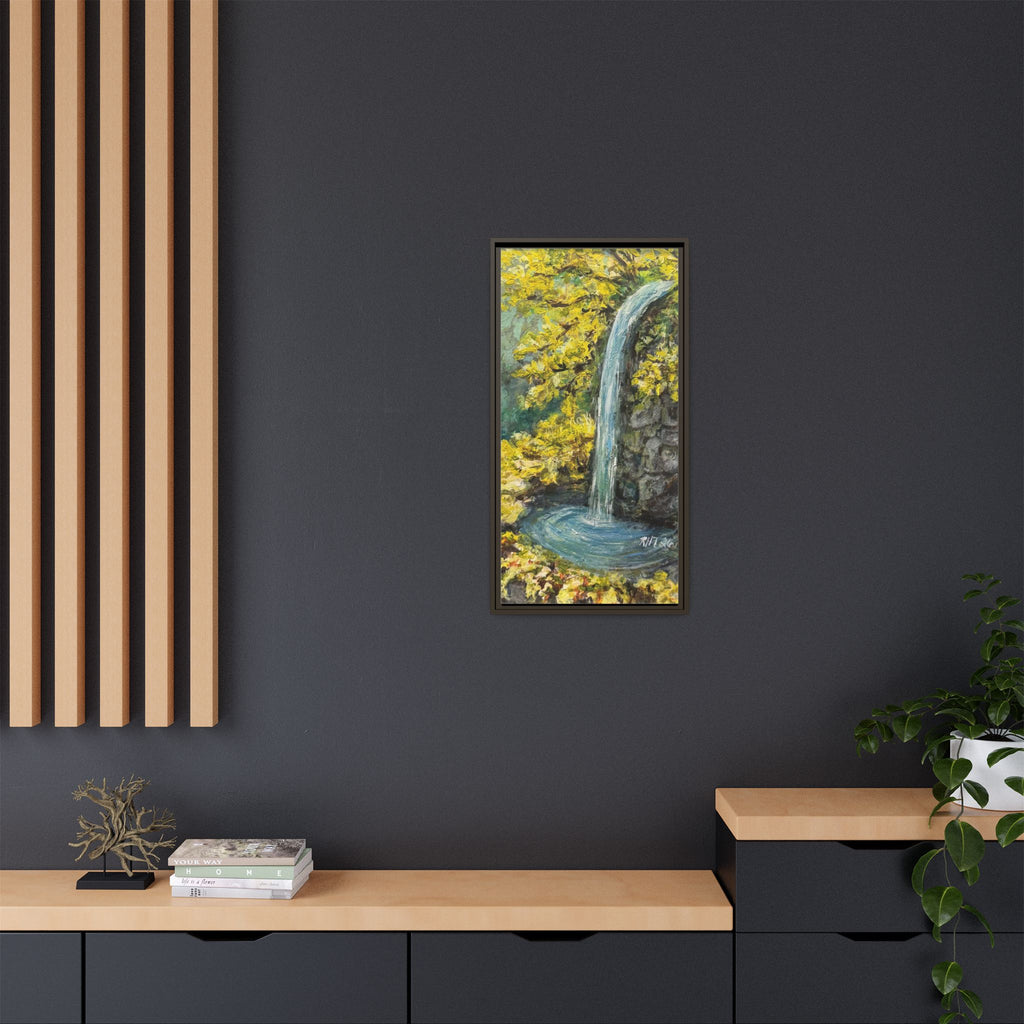 Framed Matte Canvas Hope Springs Print of Original – Vertical Nature Wall Art (Multi-Color)