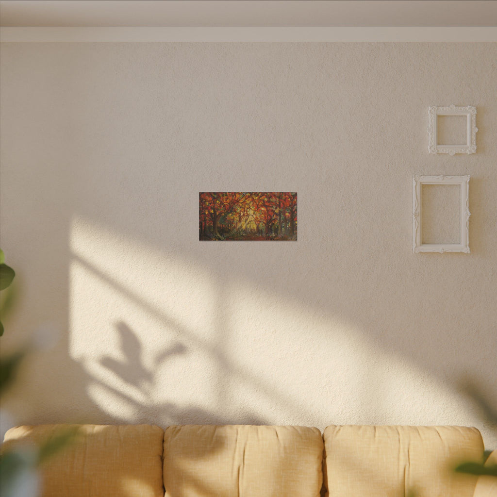 Autumn Grove Light Matte Canvas Wall Art Print of Original — Stretched Fall Landscape