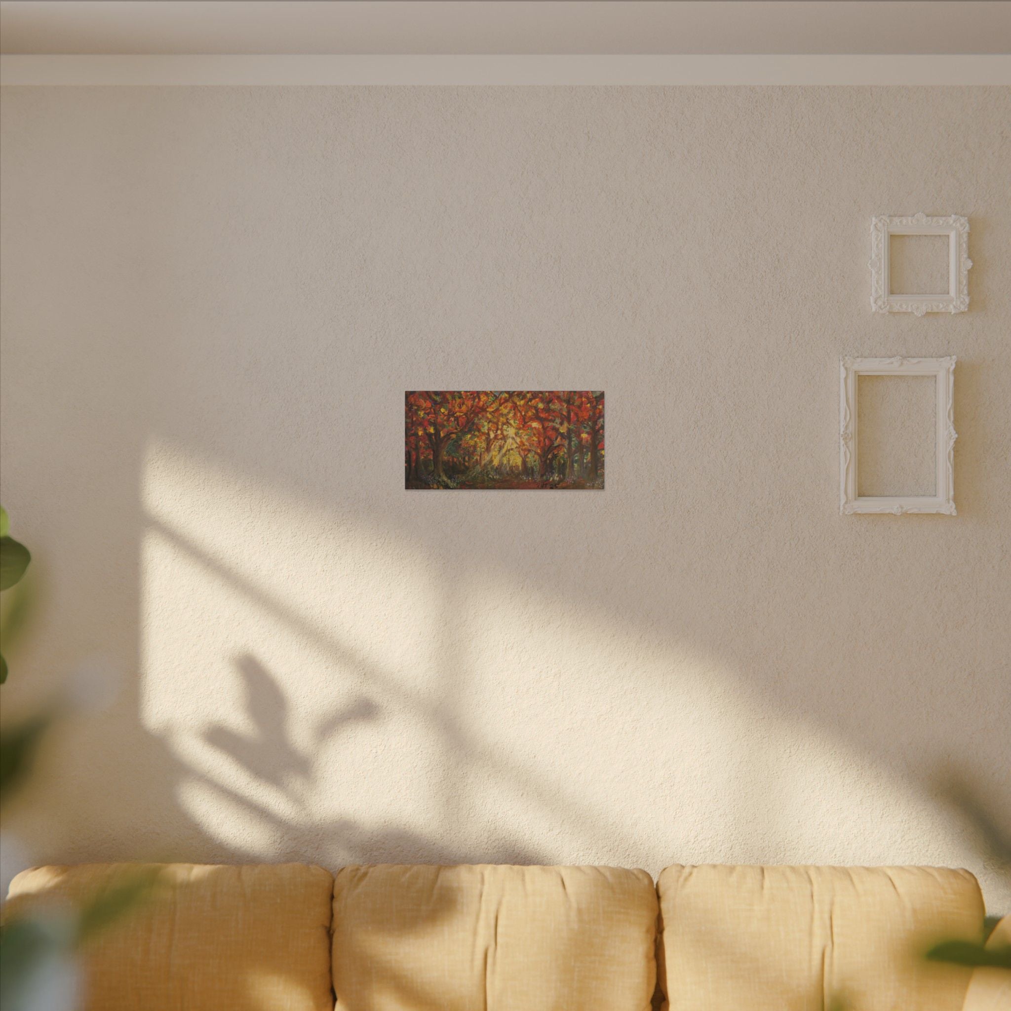 Autumn Grove Light Matte Canvas Wall Art Print of Original — Stretched Fall Landscape
