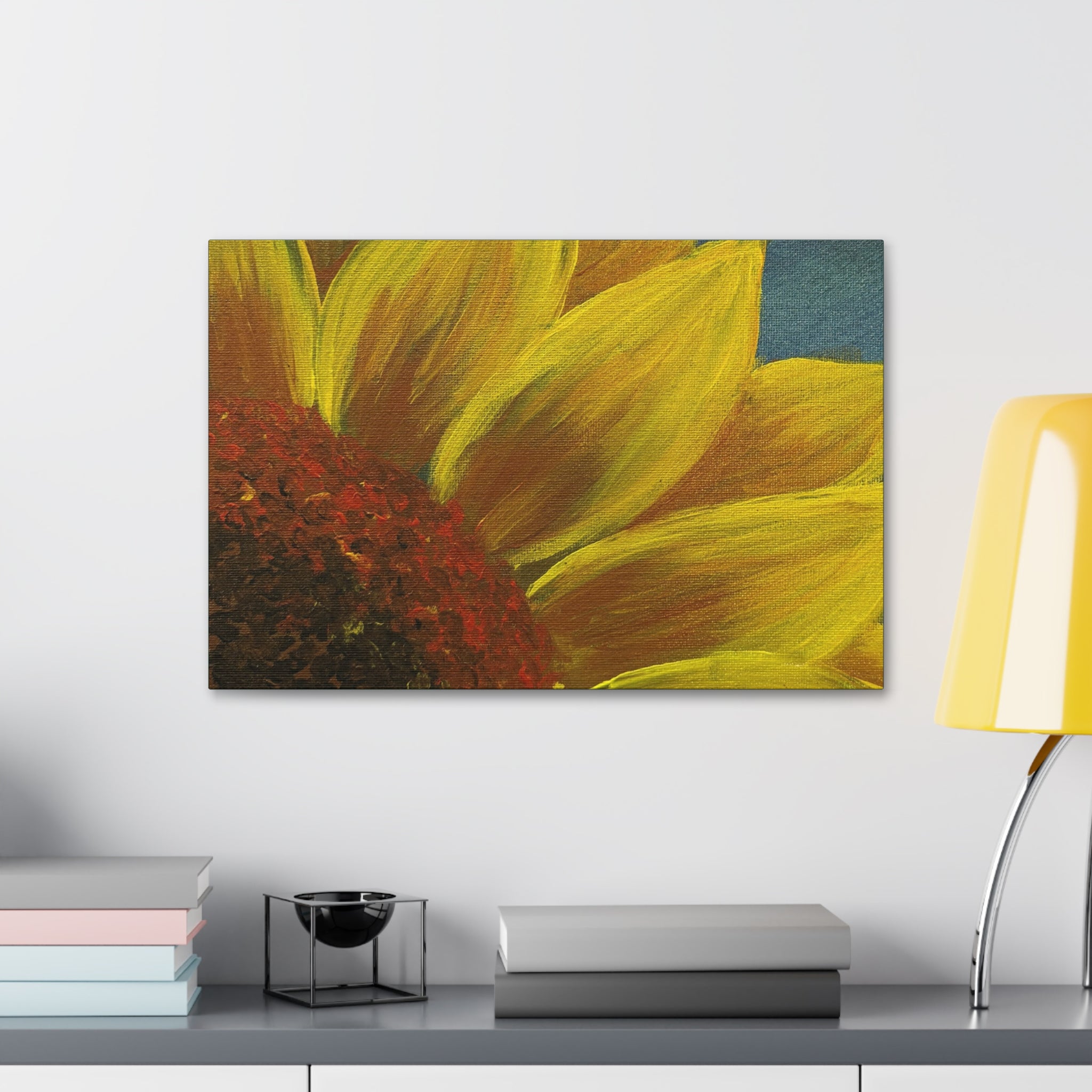Bee's Eye View – Stretched 1.5" Yellow Floral Sunflower Print